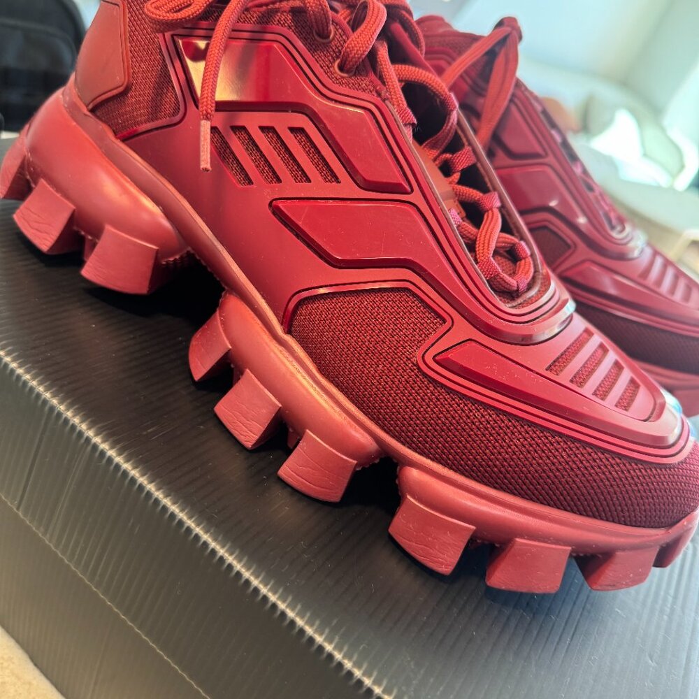 Prada Cloudbust Sneaker Thunder Red Size 10us/9uk… - image 3